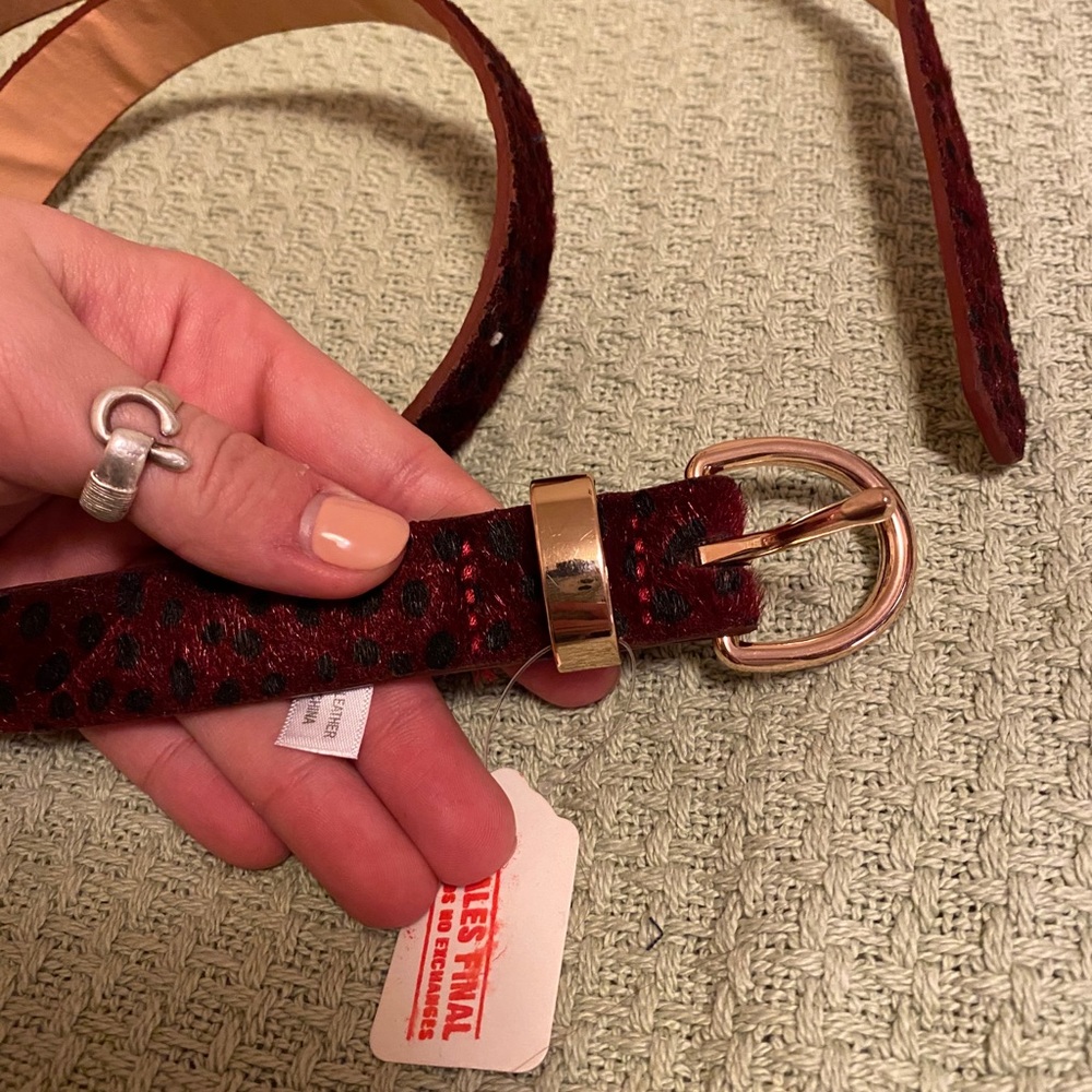 Faux fur belt
